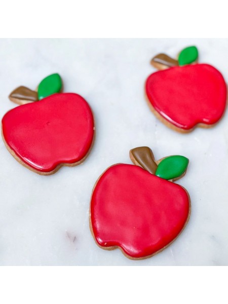 Вырубка форма для приготовления пряников и печенья, Яблоко, 7.6х8.4х3 см нержавеющая сталь, Paderno. (47378-01)