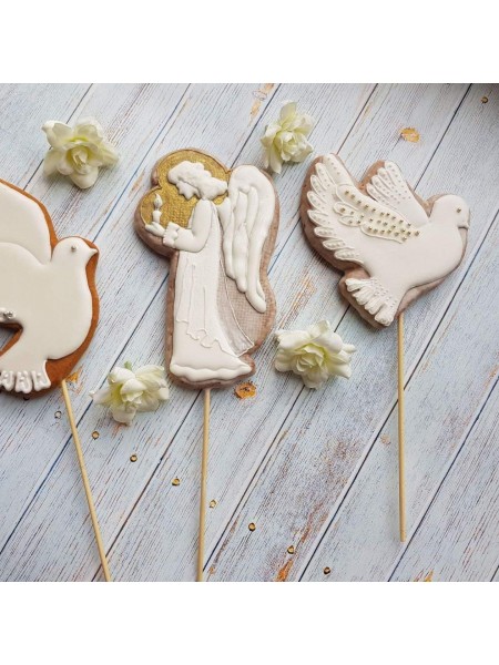 Вырубка форма для приготовления пряников и печенья, Голубь, 8х7х3 см нержавеющая сталь, Paderno. (47382-08)