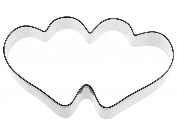 Вырубка форма для приготовления пряников и печенья, «Сердца» 9,4х5х3 см нержавеющая сталь, Paderno. (47385-01)