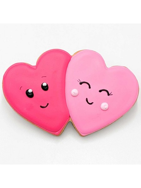 Вырубка форма для приготовления пряников и печенья, Сердца, 9,4х5х3 см нержавеющая сталь, Paderno. (47385-01)