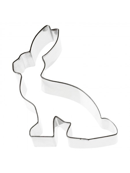 Вырубка форма для приготовления пряников и печенья, Заяц, 7х8,5х3 см нержавеющая сталь, Paderno. (47402-01)