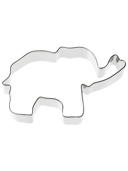 Вырубка форма для приготовления пряников и печенья, Слон, 12х7х3 см нержавеющая сталь, Paderno. (47404-03)