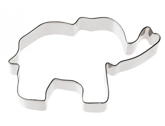 Вырубка форма для приготовления пряников и печенья, «Слон» 11.8х6.9х3 см нержавеющая сталь, Paderno. (47404-03)