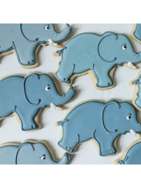 Вырубка форма для приготовления пряников и печенья, Слон, 12х7х3 см нержавеющая сталь, Paderno. (47404-03)