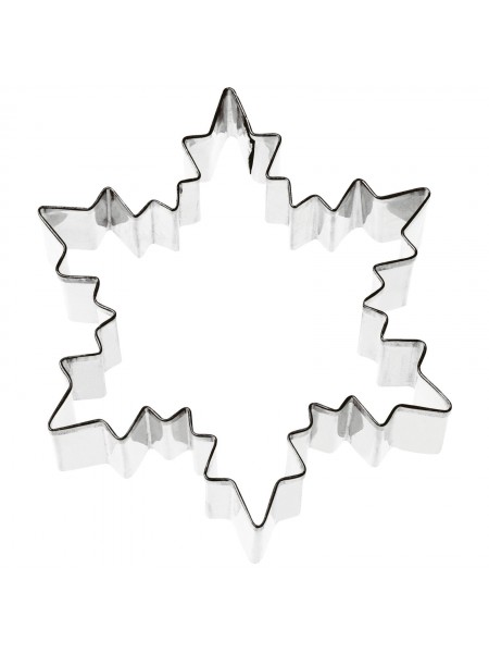 Вырубка форма для приготовления пряников и печенья, Снежинка, 7.4х8.6х3 см нержавеющая сталь, Paderno. (47411-01)