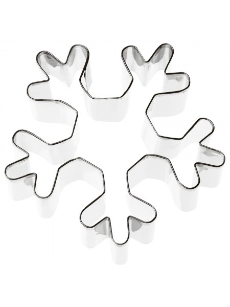 Вырубка форма для приготовления пряников и печенья, Снежинка, 8.5х8х3 см нержавеющая сталь, Paderno. (47411-03)