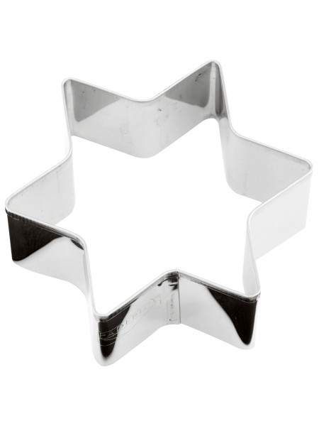 Вырубка форма для приготовления пряников и печенья, Звезда, 8х8х3 см нержавеющая сталь, Paderno. (47411-08)