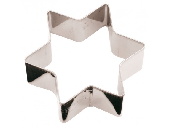 Вырубка форма для приготовления пряников и печенья, «Звезда» 8х8х3 см нержавеющая сталь, Paderno. (47411-08)