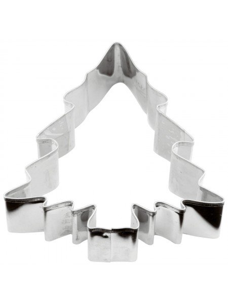 Вырубка форма для приготовления пряников и печенья, Елка, 8х8х3 см, нержавеющая сталь, Paderno. (47413-08)