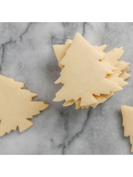 Вырубка форма для приготовления пряников и печенья, Елка, 8х8х3 см, нержавеющая сталь, Paderno. (47413-08)