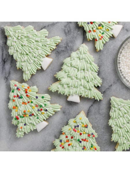 Вырубка форма для приготовления пряников и печенья, Елка, 8х8х3 см, нержавеющая сталь, Paderno. (47413-08)