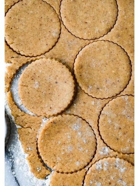 Набор вырубок форм для приготовления пряников и печенья, Круг волнистый, 6-7-8 см, 3 штуки, с ручкой,нержавеющая сталь, Paderno. (47415-03)