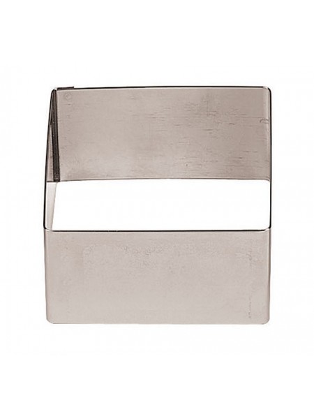 Форма кондитерская квадратная для торта, гарнира 6х6х3 см, нерж.сталь, Paderno. (47425-05)