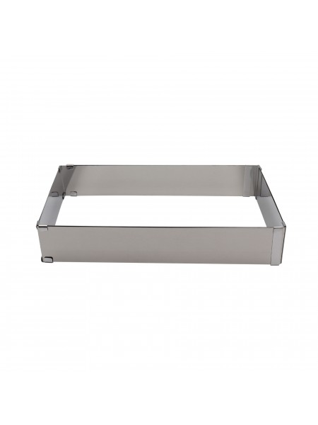 Форма кондитерская раздвижная, 19х28-34х54 см, h-5 см нержавеющая сталь, Paderno. (47528-05)