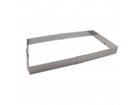 Форма кондитерская раздвижная, 19х28-34х54 см, h-5 см нержавеющая сталь, Paderno. (47528-05)