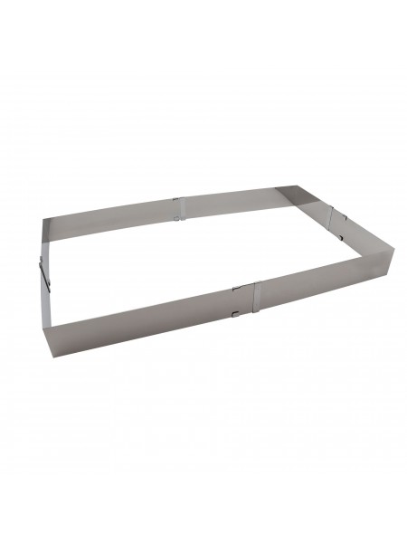 Форма кондитерская раздвижная, 19х28-34х54 см, h-5 см нержавеющая сталь, Paderno. (47528-05)