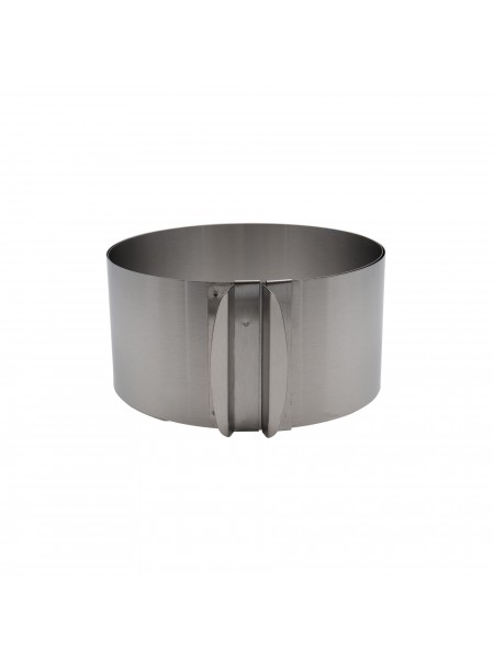 Кольцо кондитерское раздвижное, 16,5-32 см, h-7 см нержавеющая сталь, Paderno. (47529-07)