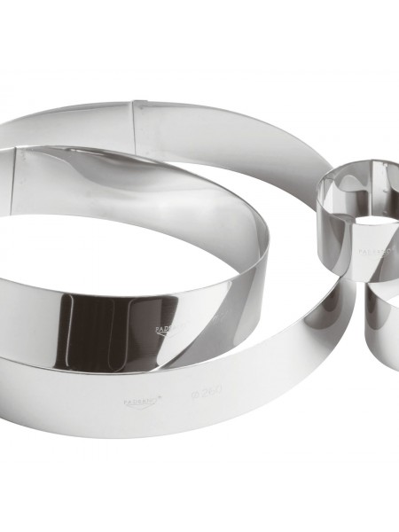 Кольцо кондитерское для торта, гарнира, 7,5х4 см, нержавеющая сталь, Paderno. (47532-07)