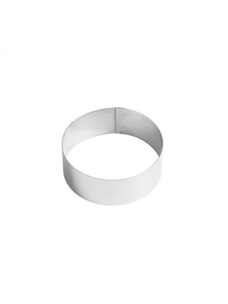 Кольцо кондитерское для торта, гарнира, 12х4.5 см, нержавеющая сталь, Paderno. (47532-12)