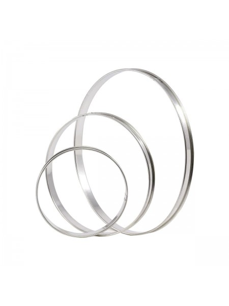 Кольцо кондитерское для торта, гарнира, 7х2 см, нержавеющая сталь, Paderno. (47533-07)