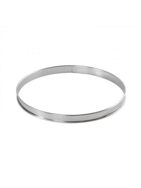 Кольцо кондитерское для торта, гарнира, 24х2 см, нержавеющая сталь, Paderno. (47533-24)