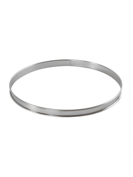 Кольцо кондитерское для торта, гарнира 28х2 см нержавеющая сталь, Paderno. (47533-28)