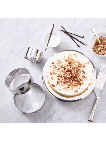 Кольцо кондитерское для торта, гарнира 6х6 см, нержавеющая сталь, Paderno. (47534-06)