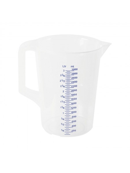 Стакан мерный, 3л, D-15.5 см, H-21 см, полипропилен, Paderno. (47606-30)