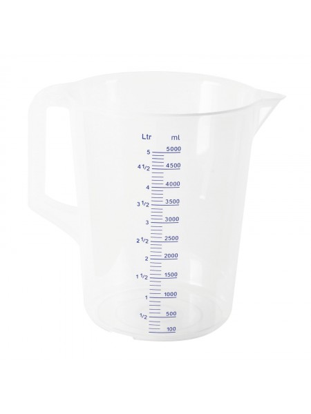 Стакан мерный, 5л, D-19 см, H-24 см, полипропилен, Paderno. (47606-50)