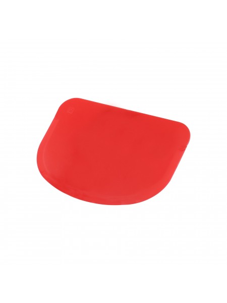 Скребок шпатель кондитерский пластиковый, 120х88 мм, красный, Paderno. (47621-03)
