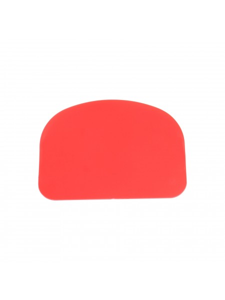 Скребок шпатель кондитерский пластиковый, 120х88 мм, красный, Paderno. (47621-03)