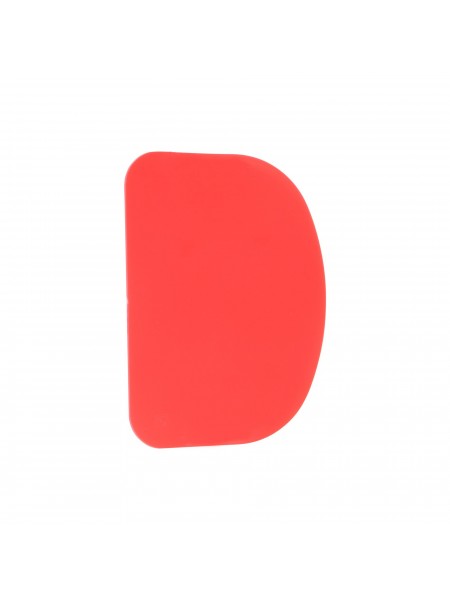 Скребок шпатель кондитерский пластиковый, 120х88 мм, красный, Paderno. (47621-03)