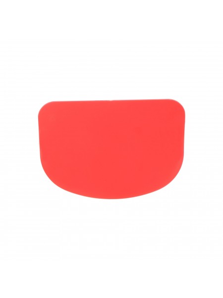 Скребок шпатель кондитерский пластиковый, 120х88 мм, красный, Paderno. (47621-03)