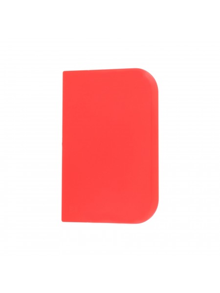 Скребок шпатель кондитерский пластиковый, 121х81 мм, красный, Paderno. (47621-04)