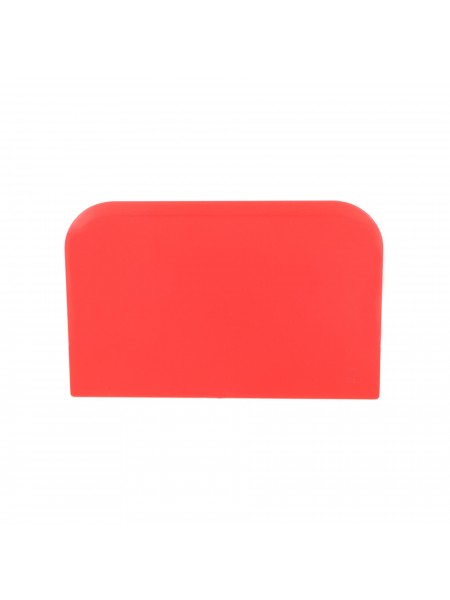 Скребок шпатель кондитерский пластиковый, 121х81 мм, красный, Paderno. (47621-04)