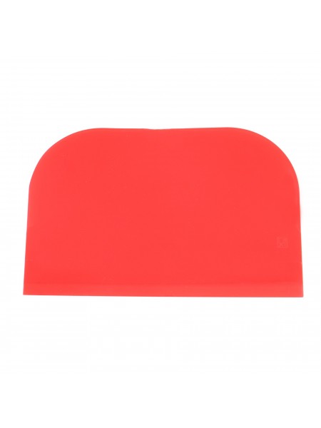 Скребок шпатель кондитерский пластиковый, 148х99 мм, красный, Paderno. (47621-05)