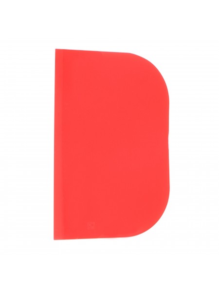 Скребок шпатель кондитерский пластиковый, 148х99 мм, красный, Paderno. (47621-05)