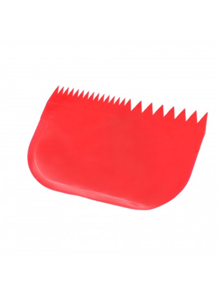 Скребок шпатель кондитерский пластиковый, 145х99 мм, красный, Paderno. (47621-06)