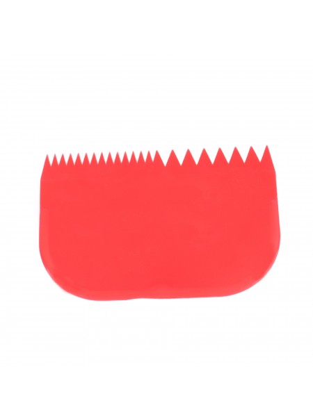 Скребок шпатель кондитерский пластиковый, 145х99 мм, красный, Paderno. (47621-06)