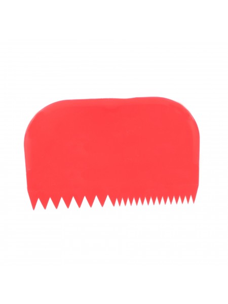 Скребок шпатель кондитерский пластиковый, 145х99 мм, красный, Paderno. (47621-06)