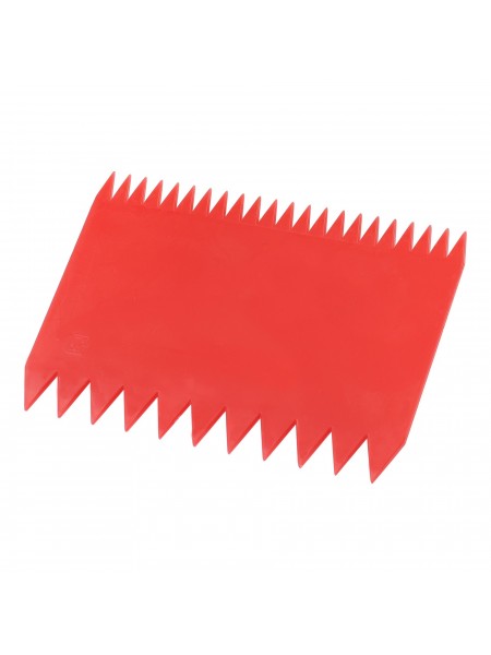 Скребок шпатель кондитерский пластиковый, 110х80 мм, красный, Paderno. (47621-07)