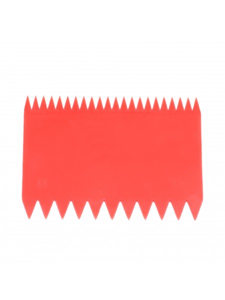 Скребок шпатель кондитерский пластиковый, 110х80 мм, красный, Paderno. (47621-07)