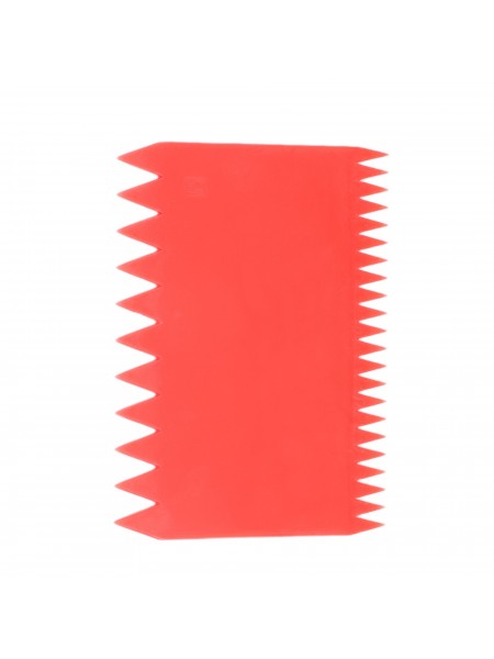 Скребок шпатель кондитерский пластиковый, 110х80 мм, красный, Paderno. (47621-07)