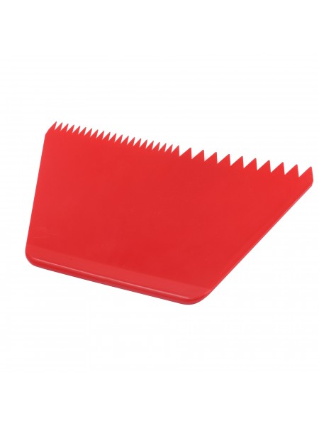 Скребок шпатель кондитерский пластиковый, 216х128 мм, красный, Paderno. (47621-08)
