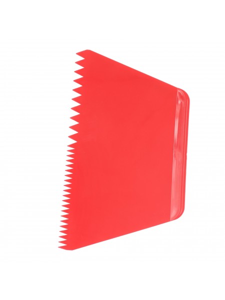 Скребок шпатель кондитерский пластиковый, 216х128 мм, красный, Paderno. (47621-08)