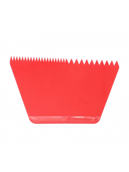 Скребок шпатель кондитерский пластиковый, 216х128 мм, красный, Paderno. (47621-08)