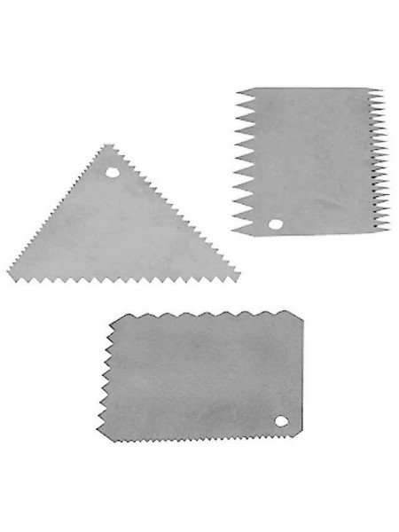 Набор кондитерских скребков, 3 штуки, нерж.сталь, Paderno. (47625-03)