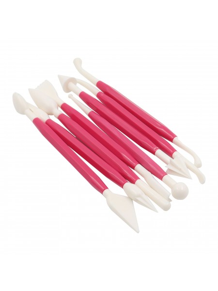 Набор для работы с марципаном и мастикой, 8 предметов, пластик, Paderno. (47631-08)