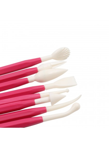 Набор для работы с марципаном и мастикой, 8 предметов, пластик, Paderno. (47631-08)