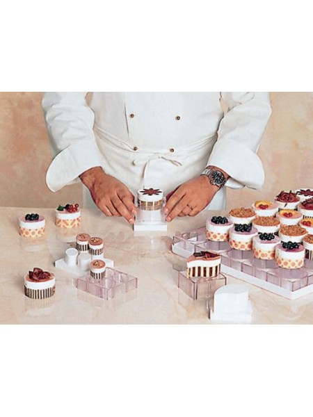 Форма для порционных пирожных, 60х40 см, 35 ячеек Овал, Paderno. (47652-02)